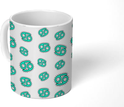 Mok - Koffiemok - Kreeft - Astrologie - Zodiac - Design - Mokken - 350 ML - Beker - Koffiemokken - Theemok