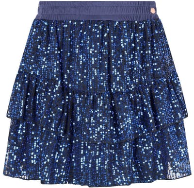 NoBell' - Naia Sequinced Skirt - Ensign Blue - Maat 158-164