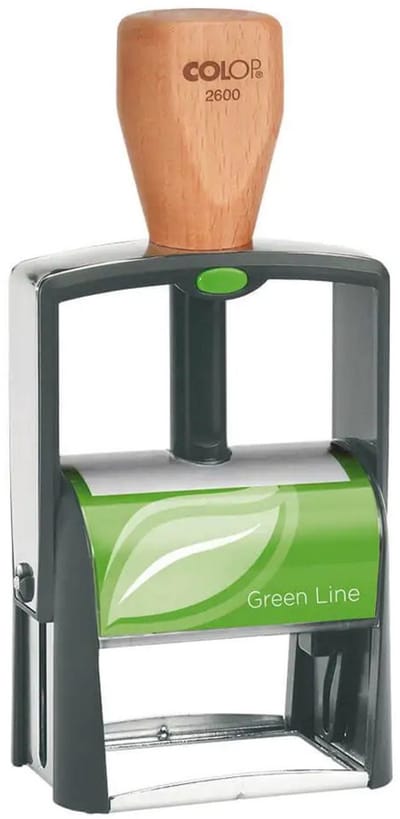 Corpopressstempel Klassiek 2600 Groenelijn, 8-regelig