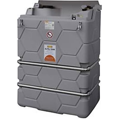 Afvalolietank CEMO CUBE Binnen, geïntegreerde opvangbak, 1000 l, vultrechter, niveau-indicator, B 1200 x D 800 x H 1740 mm