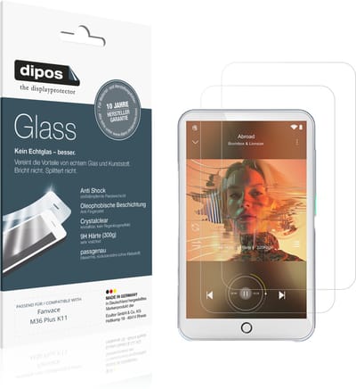 dipos – 2x Pantserfolie geschikt voor Fanvace M36 Plus K11 | 9H Screenprotector