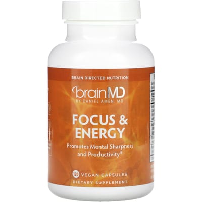 BrainMD, Focus & Energie, 120 Plantaardige Capsules