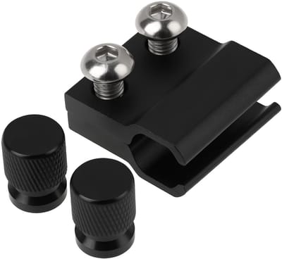 Allecto - Voorrem Slang Klem - Hoogwaardige Aluminium Bevestiging - Zwart - Duurzaam en Betrouwbaar - Voor CRF 250 450 - Geschikt voor Motoren - Al...