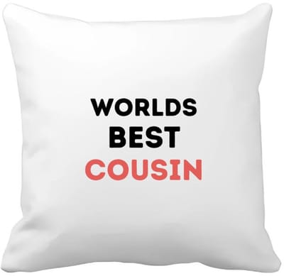 Akyol - worlds best cousin Kussen hoes - Neef - de beste neef - verjaardagscadeau - verjaardag - cadeau - cadeautje voor neef - neef artikelen - kado - geschenk - gift - 40 bij 40 cm