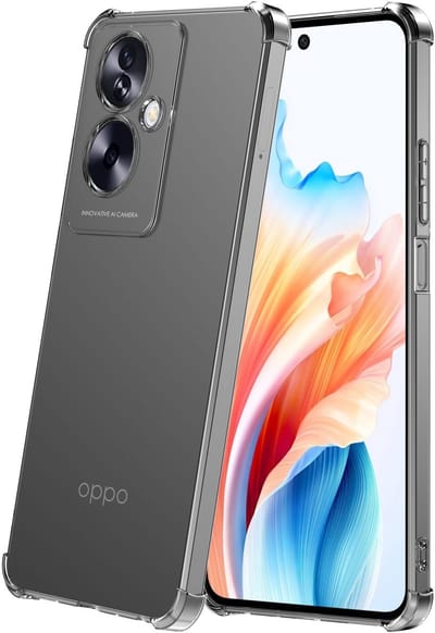 Geschikt voor Oppo A2/A79 Telefoonhoesje Schokbestendig Transparant met Stootrand - Siliconen TPU ShockProof Back Cover Case Doorzichtig - ProtX