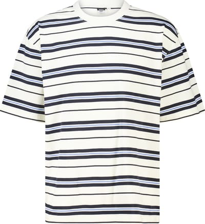 America Today Eldon Blue/white Maat: L | Basic T-Shirts Outlet | Heren | Blauw