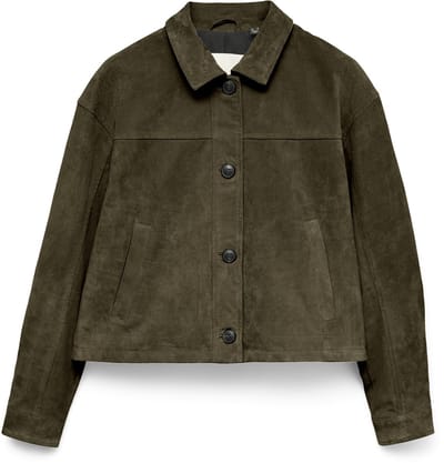 VERO MODA - VMROYCESTINE SHORT SUEDE JACKET - Dames - Gewatteerde jassen