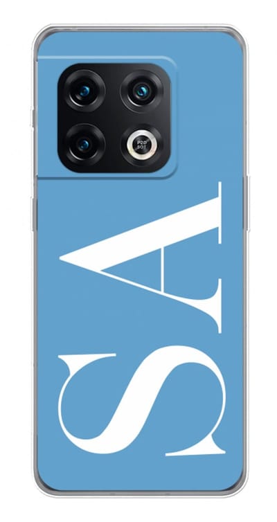 Gepersonaliseerd - Case Company® - Hoesje geschikt voor OnePlus 10 Pro hoesje - Monogram N°2 - Soft Cover Telefoonhoesje - Bescherming aan alle Kanten en Schermrand