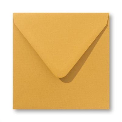 Envelop 16 x 16 Retro Okergeel, 100 stuks