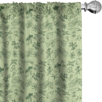 ABAKUHAUS Gordijnen – Mint Pistache, 2x 150x175 cm – Microvezel