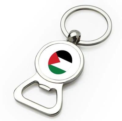 Akyol - palestina vlag flesopener - Palestina - mensen die liefde willen geven aan palestina - degene die van palestina houden - supporten - oorlog - verjaardagscadeautje - gift - geschenk - kado - 9 bij 3 cm