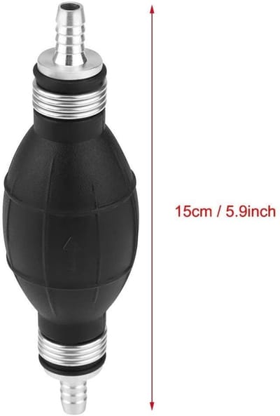 Dailygoods- Brandstofpomp Elektrisch - Rubber - Brandstofoverdracht - Vacuüm - Brandstoftoevoerleiding - Handpomp/Primerpomp