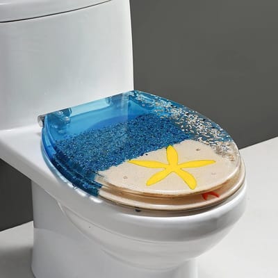 Toiletbril met Deksel - Zitting Toilet - Badkamer Vernieuwen - Stille Sluiting - 42 cm Lengte - Wit