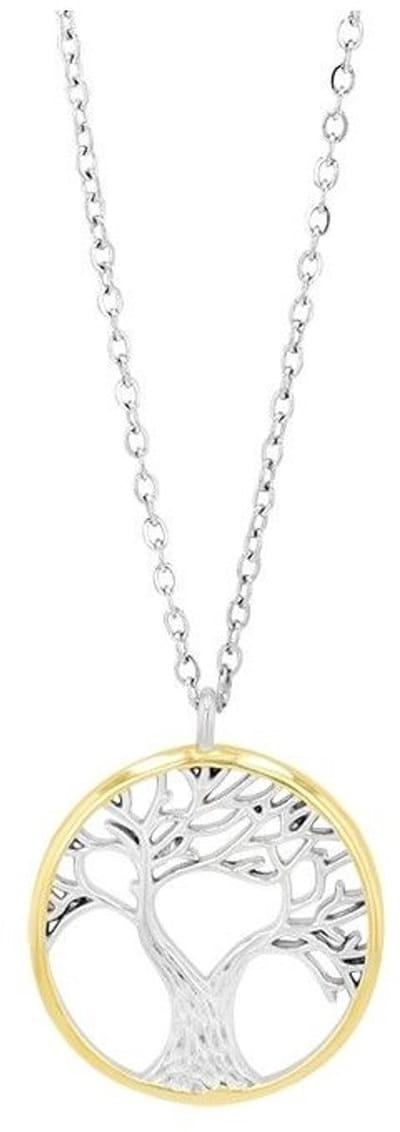 AKZENT Akzent damesketting met hanger "Neven" van 925 Sterlingzilver, gerhodineerd, duurzaam