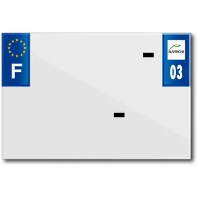 PVC nummerplaatstrip met bedrijfsnaam Top Plaq 03