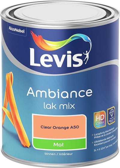 Levis - Ambiance Lak Mat Mix - Clear Orange A50 - Mengverf - 1 L