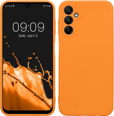 kwmobile telefoonhoesje geschikt voor Samsung Galaxy A14 5G - Hoesje voor smartphone - Precisie camera uitsnede - In fruitig oranje