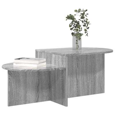 vidaXL - Salontafel - Grijs - sonoma - 100 - x - 50 - x - 40 - cm - Bewerkt - hout