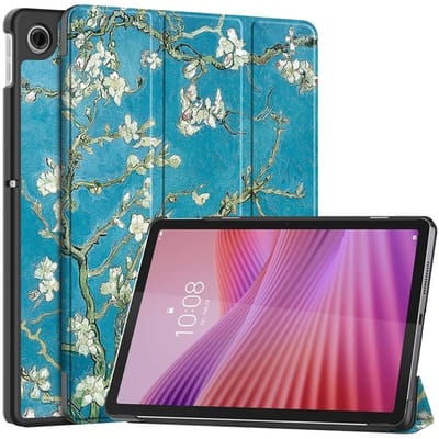 Coverup Tablethoes geschikt voor Lenovo Tab 10.1 TB311FU Hoesje - Tri-Fold Book Case met Wake/Sleep - Bloesem