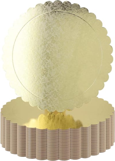 30 inch gouden taartborden 30 stuks - Dikke taartcirkels voor verjaardagsfeestje en bruiloft, perfecte taartdecoratie en basisbord