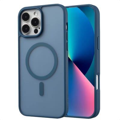 imoshion Hoesje - Geschikt voor iPhone 13 Pro Max - Color Guard Backcover geschikt voor MagSafe - Donkerblauw