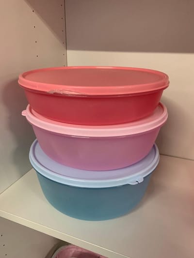 Tupperware Grote Ruimtekommen set van 3 maat XL