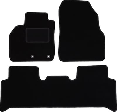 Zwarte veloursmatten voor: Renault Grand Scenic II minivan (2003-2009)