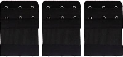 Scoby - 3 BH Verlengstukjes (3 Haaks) - Zwart - Extenders voor Comfortabele Pasvorm - Bra Extenders for Adjustable Fit