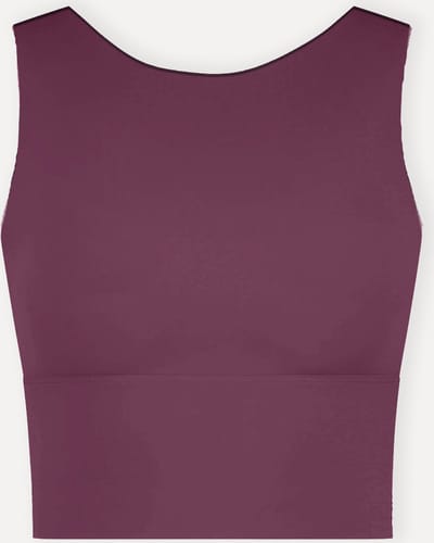 Namastae® Bh topjes dames | Yoga BH | Bh shirt | Donker bordeaux | Maat 32 (XS)