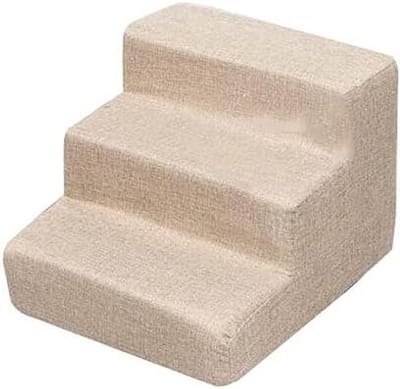 Huisdierentrap - Hondenladder - Hulp bij klimmen - Afneembare hoezen - 40x36.5x30cm - Beige