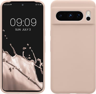kwmobile telefoonhoesje geschikt voor Google Pixel 8 Pro - Hoesje met siliconen coating - Smartphone case in kokosmelk