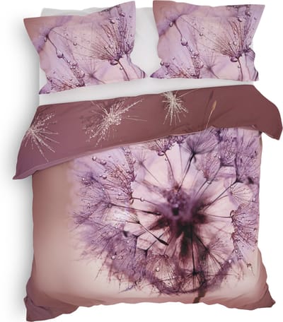 Heckettlane Blushing-Pink Dekbedovertrek Marty 200x200-220 cm + 2 slopen 60x70 cm, gemaakt van 100% Katoen-Satijn