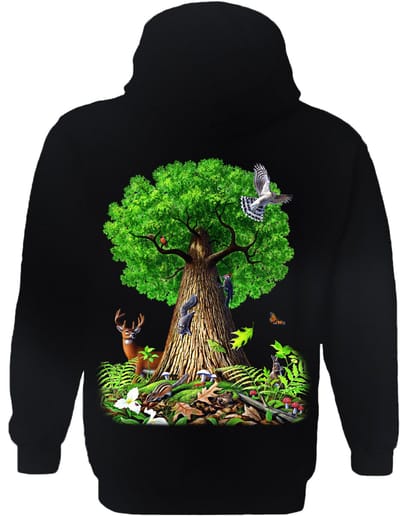Levensboom Dieren Tree Of Life Animals The Coloured House Hoodie S