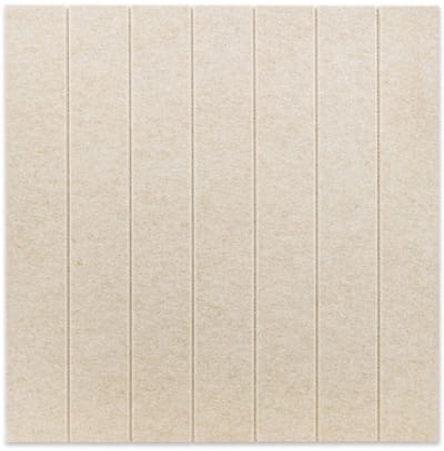 Vilt wandtegel vierkant, lattenwand B, crème beige | 9mm dik | Verbetert de akoestiek | Eenvoudige montage | Wanddecoratie