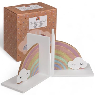 Dailygoods- Boekensteunen Set van 2 - Houten Boekensteunen - 3D Safari Decoratie - Kinderkamer - Jongens en Meisjes - Creatieve Verbeelding - Boekensteun