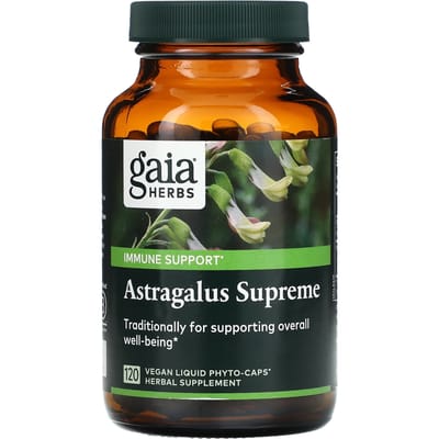 Gaia Herbs, Astragalus Supreme, Veggie Vloeibare Fyto-capsules 120 tabletten