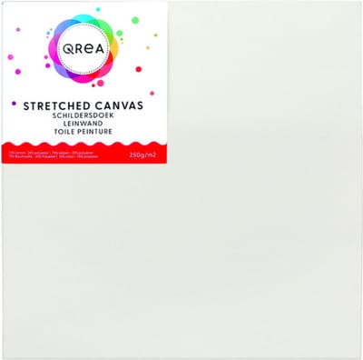 Schildersdoek qrea studio 30x30cm | Omdoos a 10 doos x 1 stuk | 10 stuks