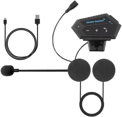 Bluetooth Motorhelm Headset - Communicatiesysteem, Muziek & Navigatie, IP67 Waterdicht, Oplaadbaar