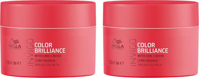 Wella Invigo Color Brilliance Mask Gekleurd & Fijn Haar 150ML - 2 Stuks - Voordeelverpakking