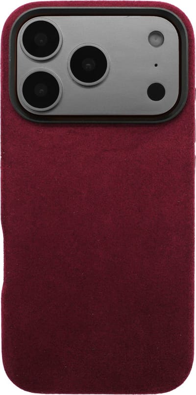 iPhone 17 Pro - Alcantara Case | Ruby Red