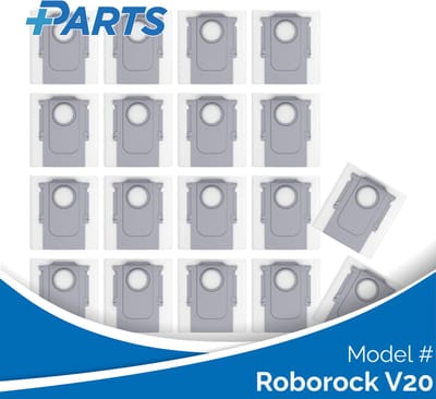Roborock V20 Stofzakken (18 Stuks, Plus.Parts® alternatief voor 8.02.0239)