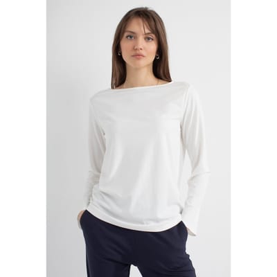 Josephine & Co Pleun T-shirt White Maat: 34 | Longsleeves Outlet | Dames | Wit