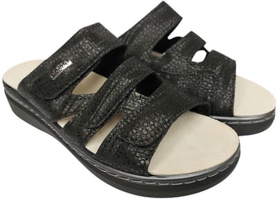 Rohde Slippers 5221 Zwart Dames Slides - Zwart - 37