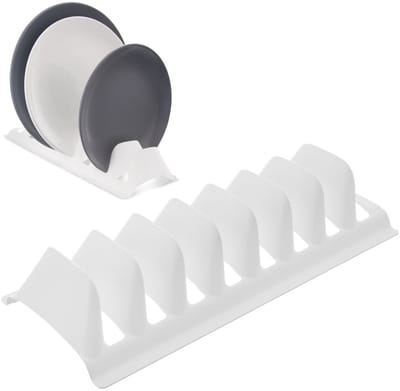 Orion - Staan voor Deksel en Borden - Wit - 29,5x13,5x6 cm - Duurzaam
