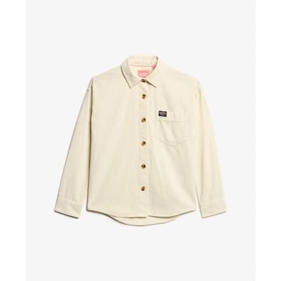 Superdry - Overshirt van grof corduroy - Dames - Shirts