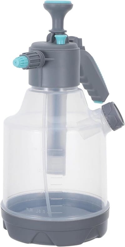 Plantenspuitfles Grijs - Bloemgieter Tuin - Planten Water Geven - Met Maatverdeling - 3 Liter - Grijs