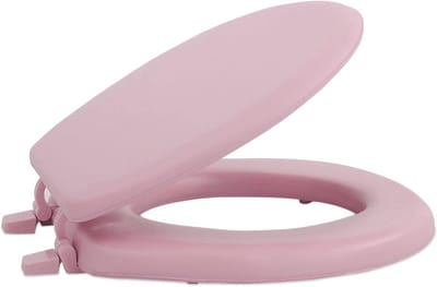 Zachte Vinyl Toiletbril voor Standaard Formaat in Roze Kleur