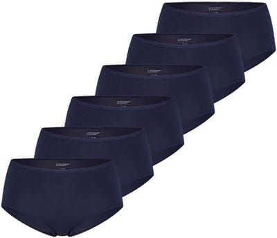 uncover by Schiesser Dames midi slip 6 pack Basic