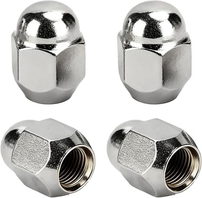 Set van 4 M12x1.25 Zeskantige Wielmoeren, Chroomlegering Wielmoeren voor Auto's, Geschikt voor Nissan en Meer