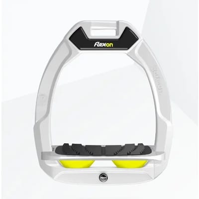 Veiligheidspalenen rijbeugels Incliné Grip Wit/Grijs/Geel Flex-On Safe-On